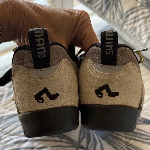 Shimano SPD Velcro Cycling Shoes Women Size 8/ unisex - Black & Yellow SH-MO37W - Picture 5 of 12